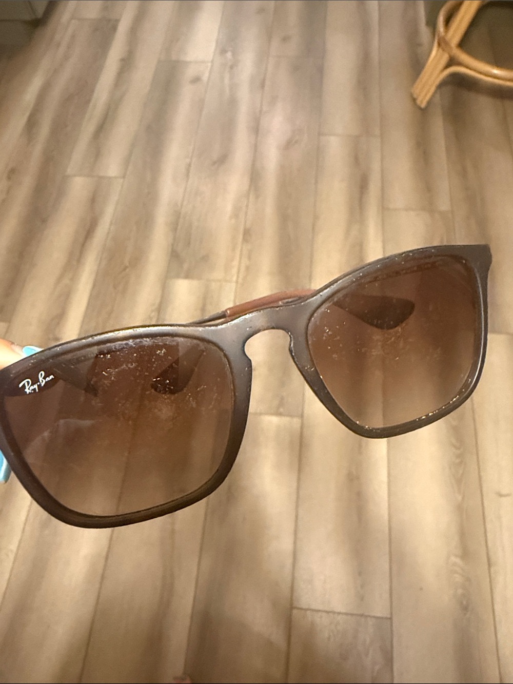 Ray-Ban Men’s Brown Frame with Brown Gradient Lenses Sunglasses